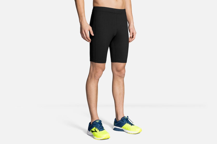 Brooks Men's Greenlight 9" Tight Bottoms Black ( SMQTA4017 )